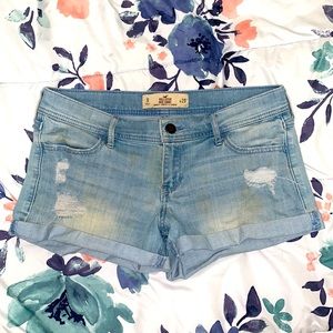 Hollister Light Blue Denim Shorts